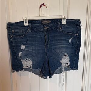 Torrid Distressed Blue Jean Shorts